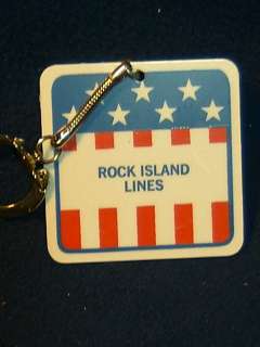 Fine vintage Rock Island RxR promotional key chain. Unused condiiton 