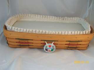Longaberger 1997 Woven Traditions Bread Basket Combo  