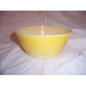    Vintage 1960s Fire King Yellow Cereal Bowl 