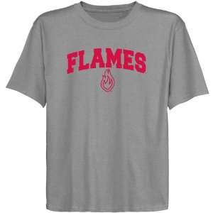  UIC Flames Youth Ash Logo Arch T shirt