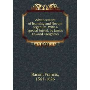   introd. by James Edward Creighton Francis, 1561 1626 Bacon Books