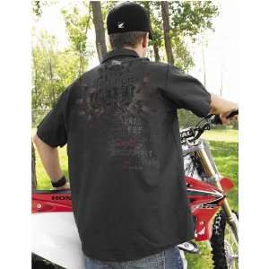  Honda Collection CRF Garage Shirt, Black, Size Sm 9156 