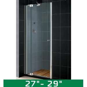  DreamLine Elegance Adjustable 27 to 29 Shower DoorBrushed 