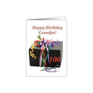  grandpa 100th birthday gift with ribbons Card Health 