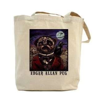  Edgar Allan Pug Pug Tote Bag by  Beauty