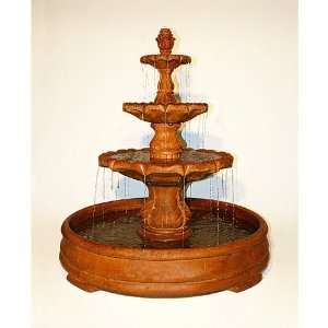  Henri Studio Classical Finial Fountain in Grando Pool 