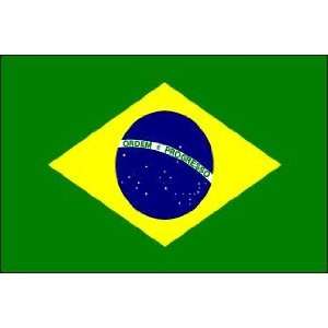 Feet Brazil Poly   indoor International Flag Made in US.