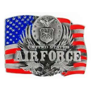 US Air Force Pewter Belt Buckle   United States Air Force 