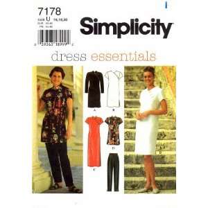  Simplicity 7178 Sewing Pattern Misses Oriental Style Dress 