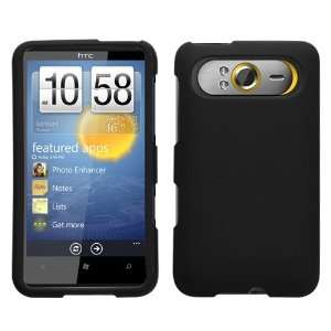 HTC HD7S, HD7 Rubberized Phone Protector Cover, Black