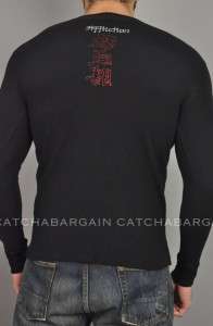 Affliction Thermal SPIRIT Red Label Thermal Shirt Mens Small Blk NWT 