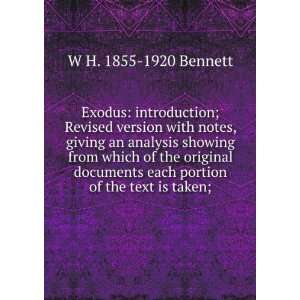  Exodus: introduction; Revised version with notes, giving 