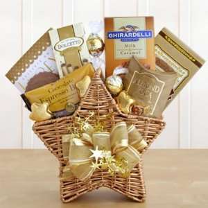 California Delicious Chocolate Star Bright Gift Basket  