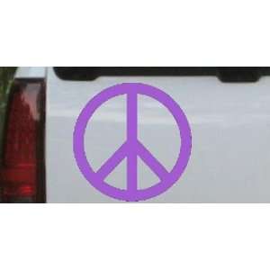 Purple 12in X 12.0in    Peace Sign Symbol Car Window Wall Laptop Decal 