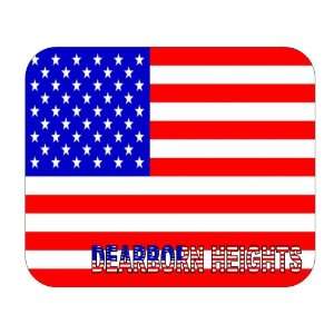  US Flag   Dearborn Heights, Michigan (MI) Mouse Pad 