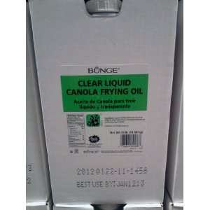    Bunge Clear Liquid Canola Frying Oil 35 lb: Everything Else