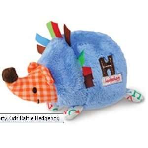   Kids 5 Inch Plush Baby Rattle   Blue H Is for Hedgehog Toys & Games