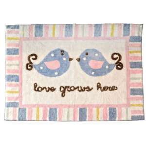  My Baby Sam RG165 Love Grows Here Rug: Home & Kitchen