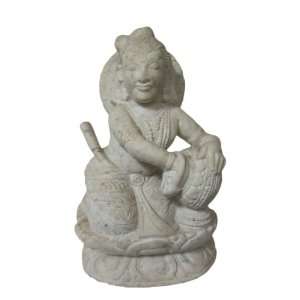 Baby Krishna Eating Butter Statue Gift Idol Stone Sculpture 4