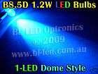 2x 12v b8 5d 509t 1 led car dash twist