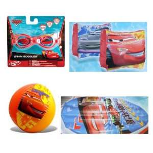   Pool Set   Goggles, Beach Ball, Swim Raft, Arm Floats: Toys & Games