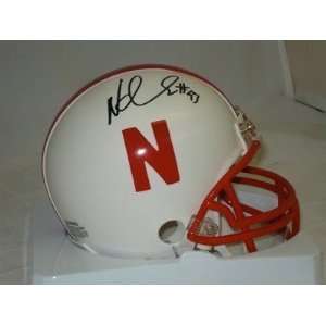  NDAMUKONG SUH autographed Nebraska Mini Helmet 
