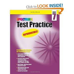  Spectrum Test Practice, Grade 7 [Paperback] Spectrum 