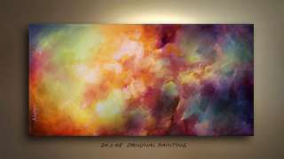 PAINTING ART ABSTRACT MODERN Contemporary DECOR Michael Lang certified 