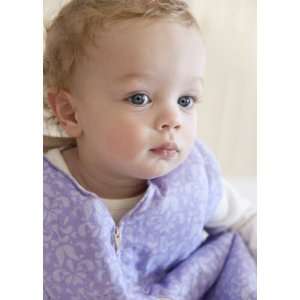  Infant Sleep Sack   Purple Damask Print Flannel Baby