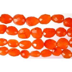  Faceted Carnelian Tumbles   