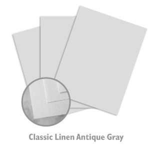  CLASSIC Linen Antique Gray Paper   100/Package Office 
