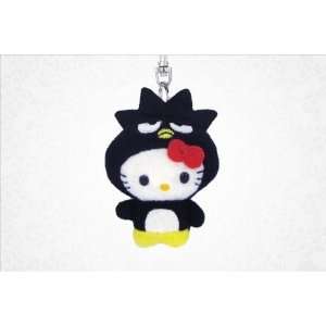  Japanese Sanrio Hello Kitty As Badtz maru Plush Keyring 