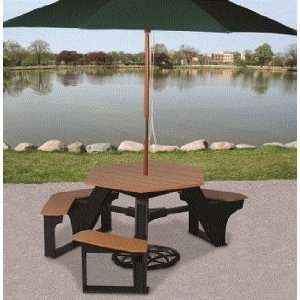  Economy Hex Picnic Table Patio, Lawn & Garden