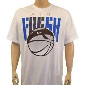   Mens White Air Fresh Basketball Loose Fit T Shirt: Sports & Outdoors