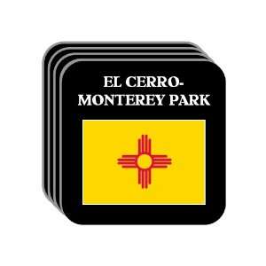 US State Flag   EL CERRO MONTEREY PARK, New Mexico (NM) Set of 4 Mini 