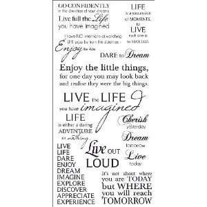  Kaisercraft Live Rub On Quotes Arts, Crafts & Sewing