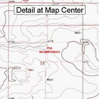  USGS Topographic Quadrangle Map   Pep, New Mexico (Folded 