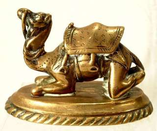 Antique Turkish Ottoman Islamic Bronze Military Camel  