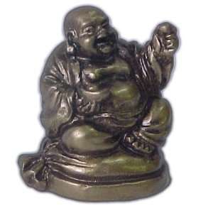  Miniature Golden Pocket Long Life Buddha 1 Inch 
