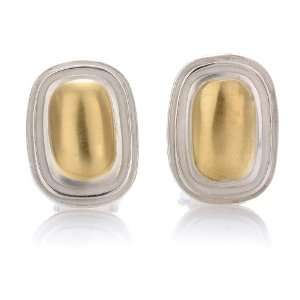   & Slane Column 18k Gold Silver Dome Earrings Slane & Slane Jewelry
