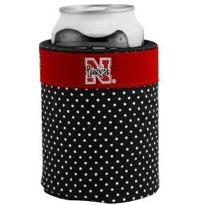  NCAA Nebraska Cornhuskers Polka Dot Can Coolie: Sports 