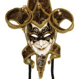    Masquerade Black Jester Wearable Mask for Men Toys & Games