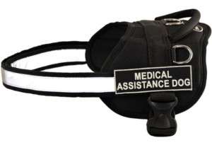 MEDICAL ASSISTANCE DOG Harness Velcro Patch Label Tag  