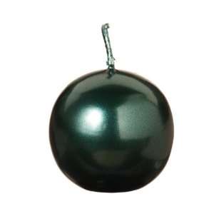   Candle Green Metallic Unscented Ball Candle 1.5 Home Improvement