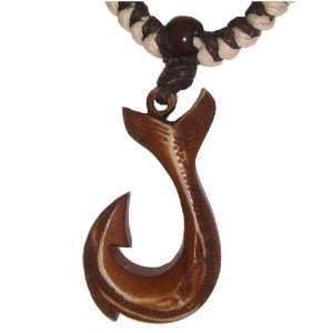  Hawaiian Jewelry Whale Tail Fish Hook Pendant Necklace 