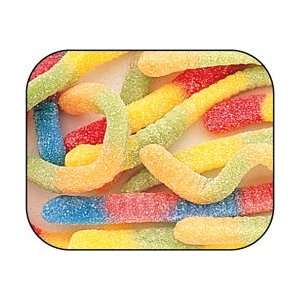 Trolli Brite Crawlers Sour Gummi Gummy Worm Candy 5 Pound Bag (Bulk 