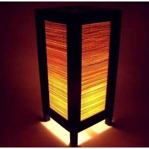  Japanese Bamb Chinese Asian Bedside Orient Table Lamp Made 