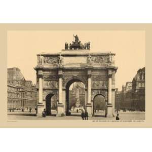  Carousal Triumphal Arch and Monument Gambetta 12x18 Giclee 