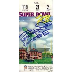  1978 Super Bowl XII RANDY WHITE Autograph Ticket TRISta 