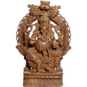  Srashti Ganapati   South Indian Temple Wood Carving
